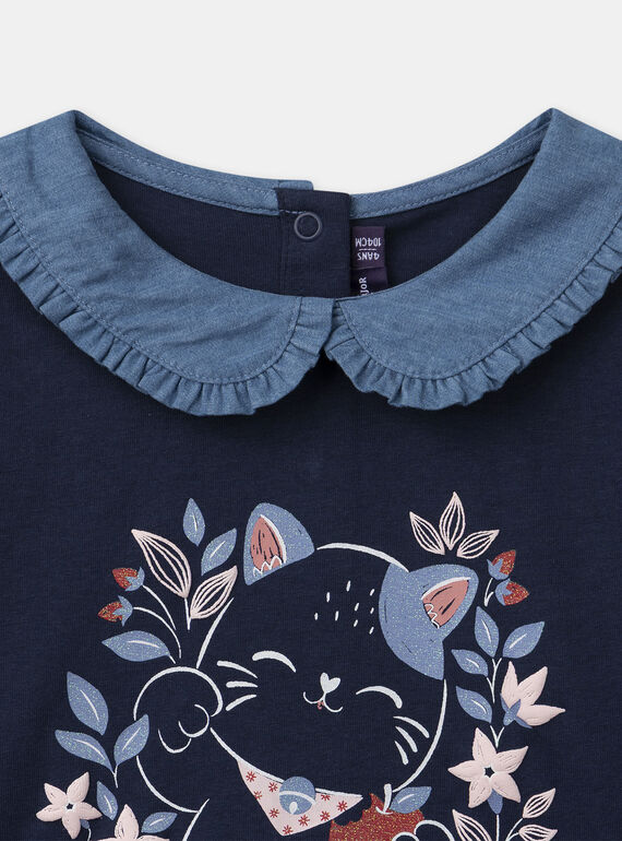 Navy TEE SHIRT LS NOBLUETTE / 25H2PFP1TML070