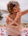 Baby girl pink double cotton gauze romper CAZILIA / 22E1BFV1SACD319