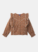 Light brown BLOUSE LIQUETTE / 24H2PFK1CHE809