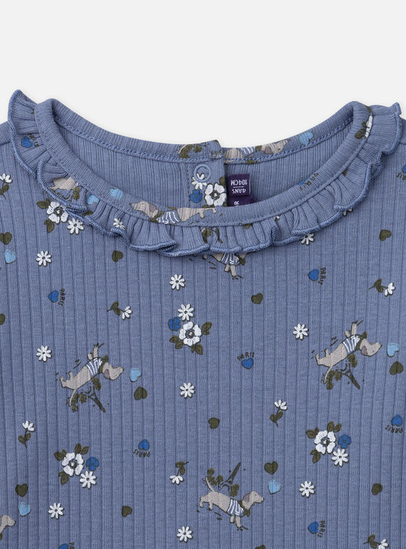 Greyish blue TEE SHIRT LS NURIBETTE / 25H2PFQ2TML205