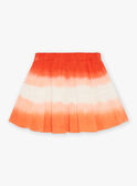 Dark orange tie-dye short skirt FLYJUPETTE / 23E2PFR1JUP407
