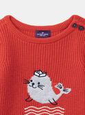 Knit Animal Embroidery Sweater KACAEL / 24E1BG41PULF524