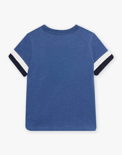 Child boy indigo blue T-shirt CINOAGE / 22E3PGK2TMC703