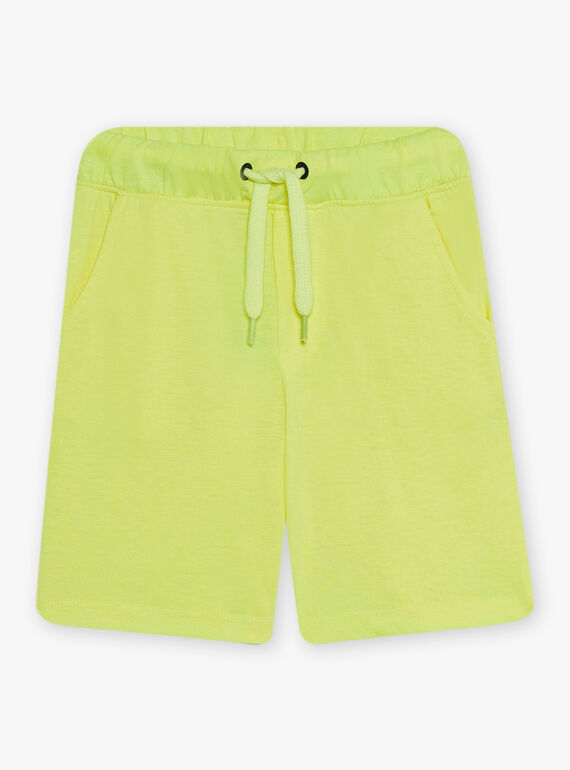 Beach outfit ecru, yellow and blue child boy CYOPLAGE4 / 22E3PGS3ENS001