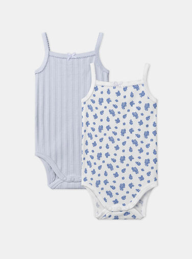 Water blue BODYSUIT TANK TOP x2 Water blue BODYSUIT TANK TOP x2 MEJULIETTE / 25E5BF41DEK213