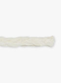 Ivory braided and embroidered headband FREBANETTE / 23E4PFI1BAN005