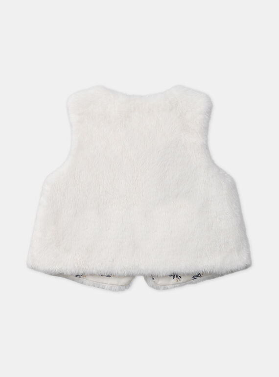 Ivory CARDIGAN WHITHOUT SLEEVES LATIFENE / 24H1BFT1CSM005