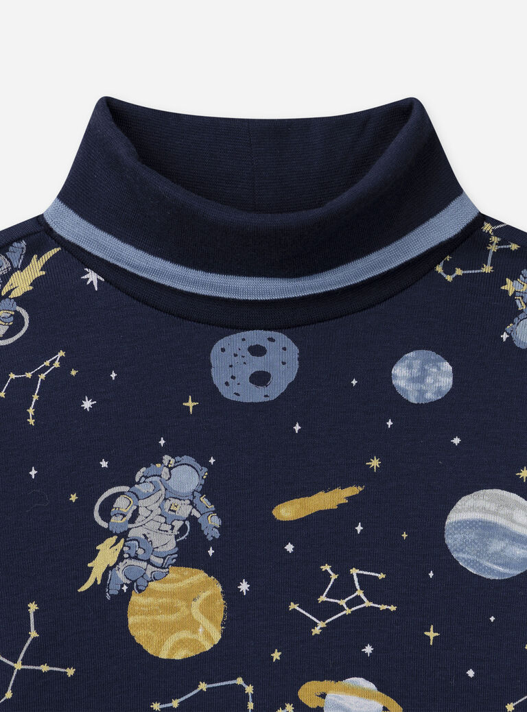 Navy TURTLE NECK NLOROULAGE / 25H3PGW1SPL070