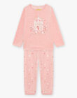 Child girl's jersey pyjama princess and her enchanted castle CHOULAETTE / 22E5PF41PYJ303