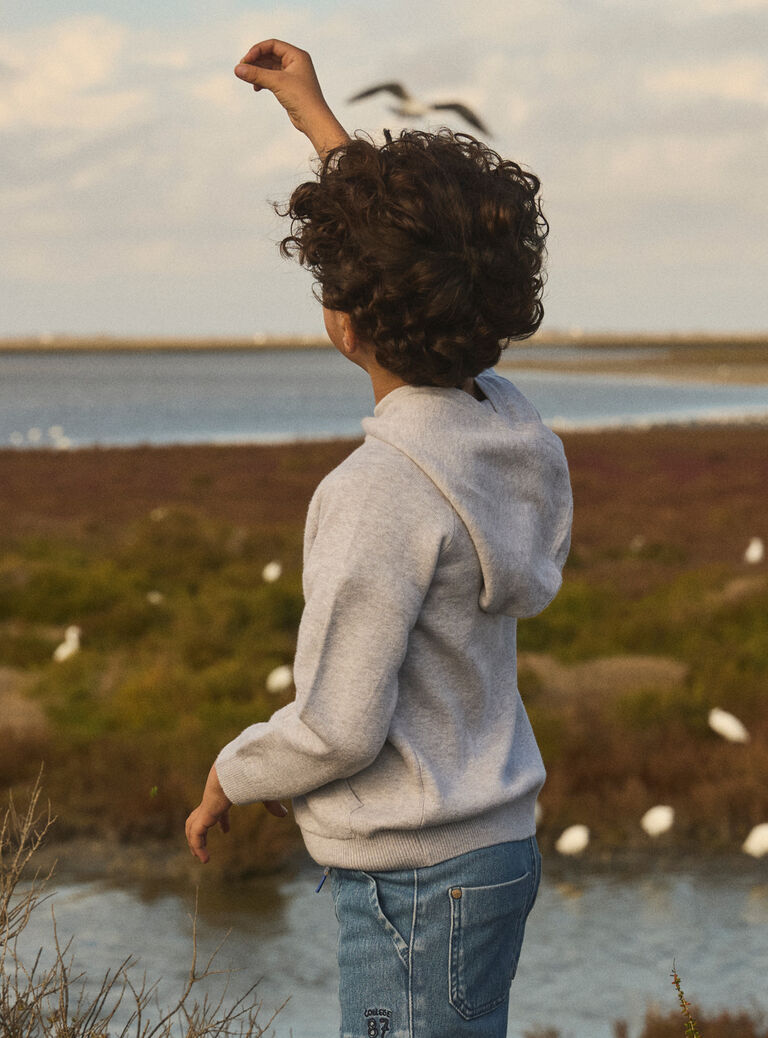 Heather grey PULLOVER MEBOSSAGE / 25E3PG81PUL943