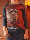 Long-sleeved chocolate T-shirt GUDOAGE / 23H3PGH4TML815