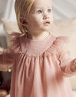 Pink sequined tulle dress and bloomer FYOLIVIA / 23E1BFE3ROBD333