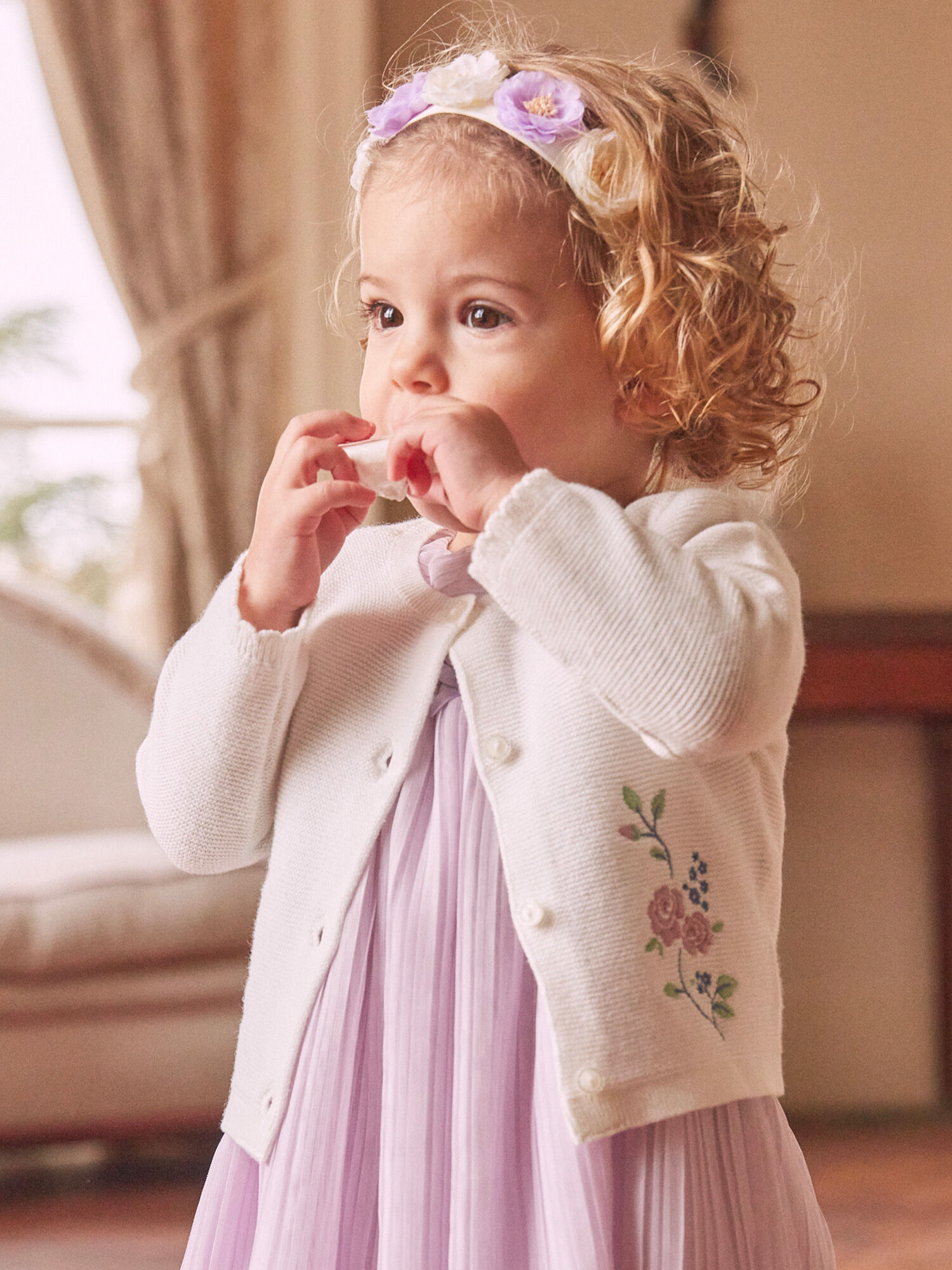 Little white cardigan top