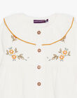 Ecru cotton double gauze shirt DACELIA / 22H1BFD1CHE001