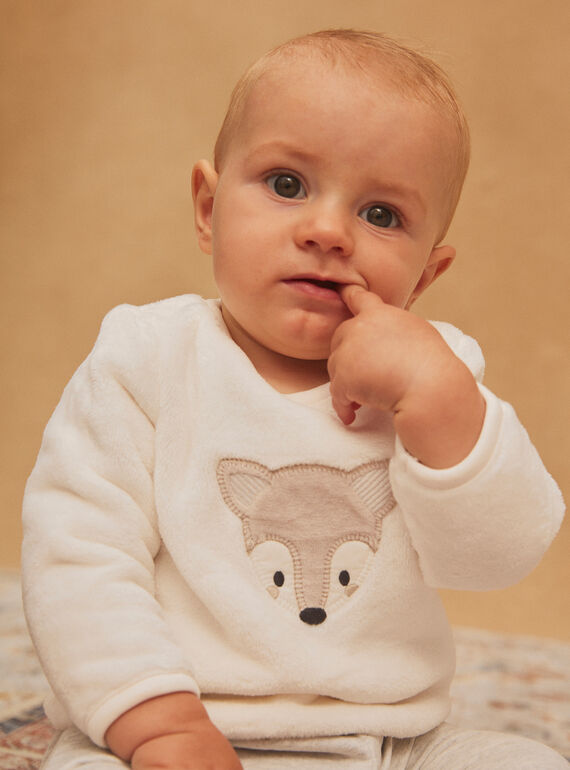 Light gray top, pajama bottoms and socks GODSON / 23H0CGL2ENSJ920