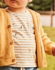 Off white sailor T-shirt with animal prints FAAYME / 23E1BG81TML001