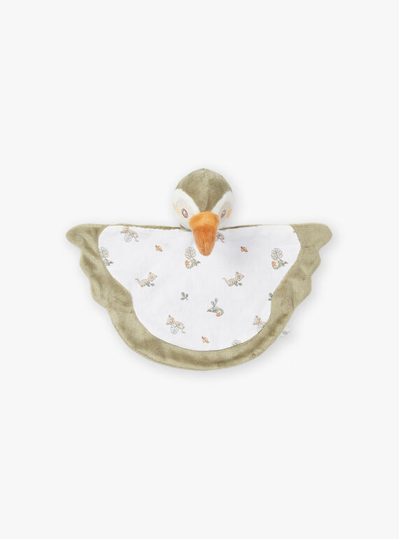 Sage green and ecru toucan birth cuddly toy KOU / 24E0AG11JOUG610