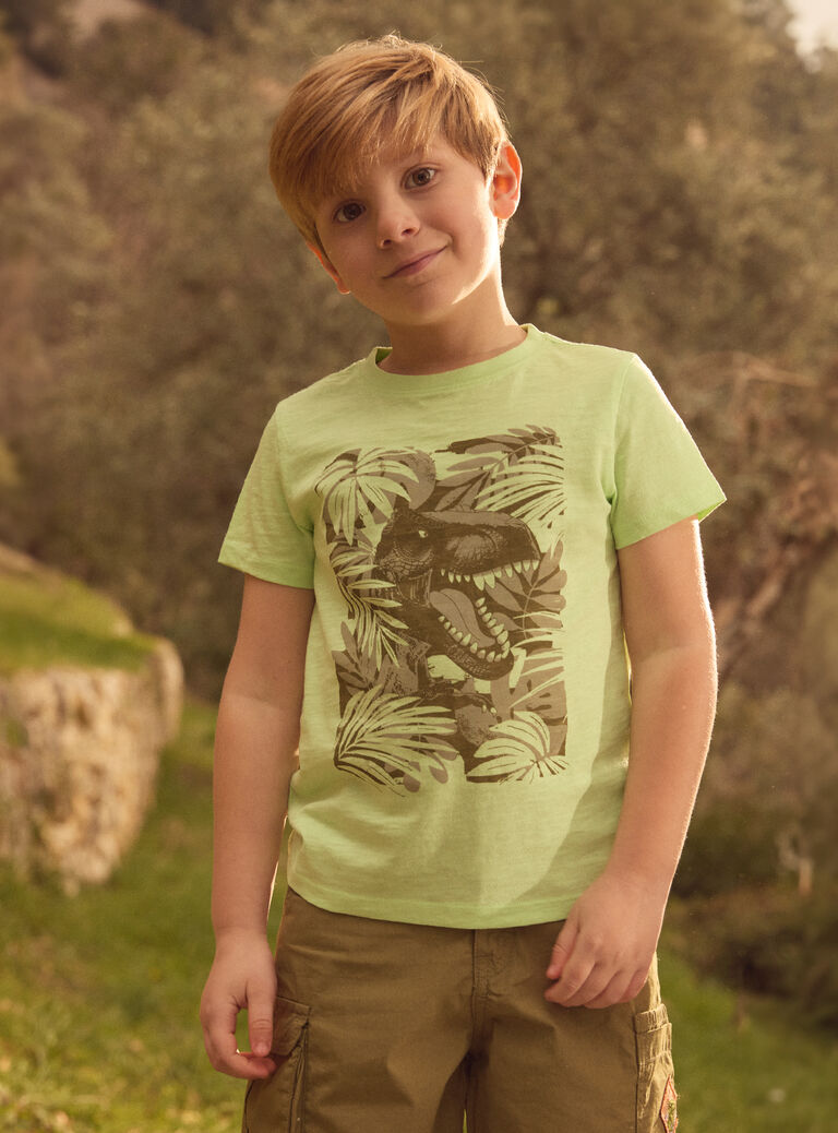 Green TEE SHIRT SS MLEDINAGE / 25E3PGO2TMC603