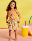 Child girl's fruit print tank top and skirt set CRUPETTE / 22E2PFS3ENSE405