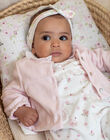 White and pink sleep suit and cardigan baby girl BONITA / 21H0NF42ENS301