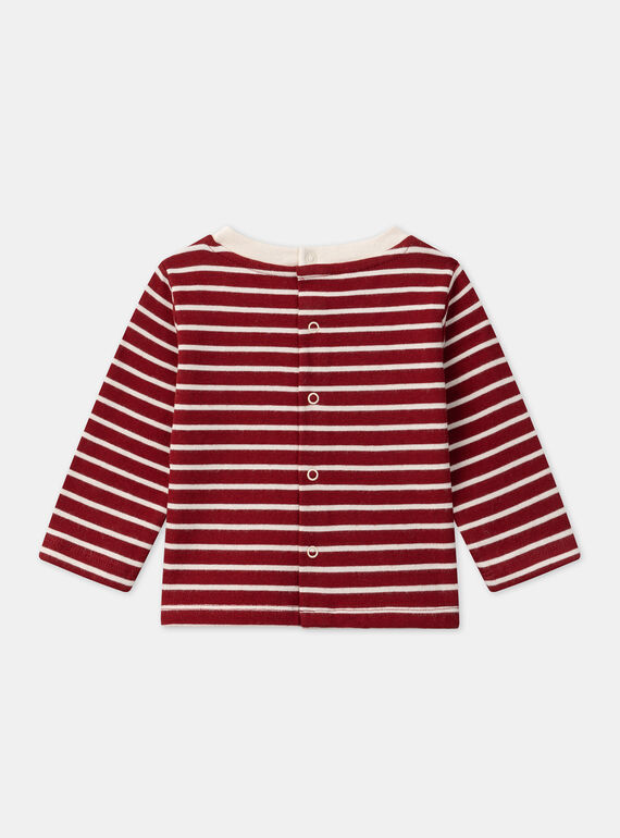 Burgundy TEE SHIRT LS LASAMUEL / 24H1BGR1TML501