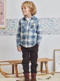 Child boy black velour multi-pocket pants