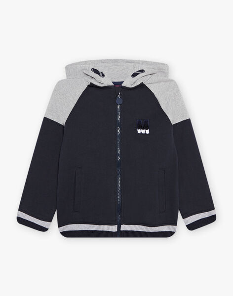 Midnight blue and grey jogging top sneaker DIBAGE2 A SUPP / 22H3PGL2JGH705