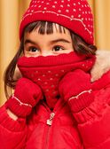 Red polka dot knitted snood DRAPOIETTE / 22H4PFN2SNO050