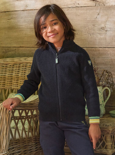 Navy KIDS CARDIGAN LALOSTAGE / 24H3PGS1GIL070