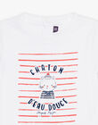 Ecru jersey t-shirt body FAKILLIAN / 23E1BGC1BOD001
