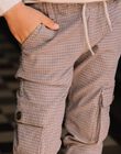 Houndstooth pattern cargo pants DEDOUAGE / 22H3PGR2PANI814