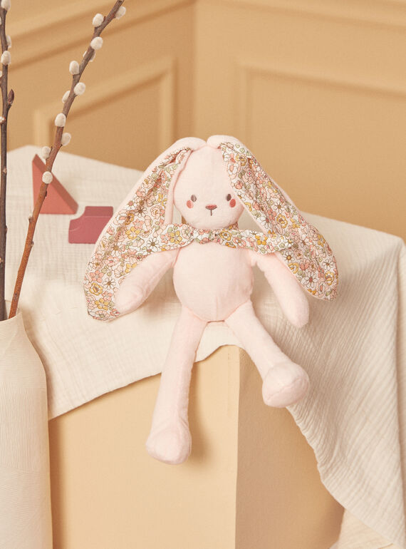 Pink bunny birth cuddle cloth LORE / 24H0AF21JOUD322