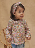 Multicolored blouse with floral print KABONNIE / 24E1BF31TEE001