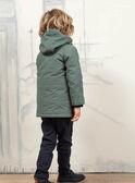 Baby boy khaki green raincoat and detachable down jacket BAPARAGE / 21H3PGC1IMP604