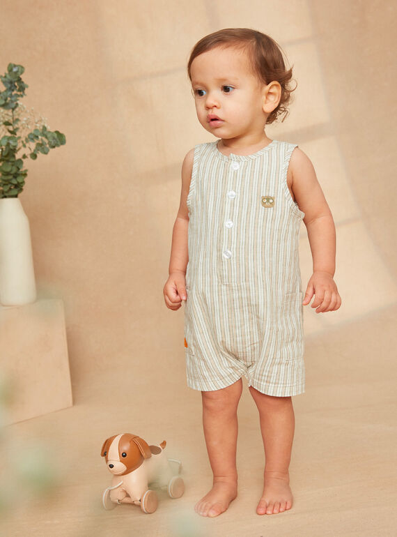 Khaki striped jumpsuit KATIMMY / 24E1BGO1CBL001