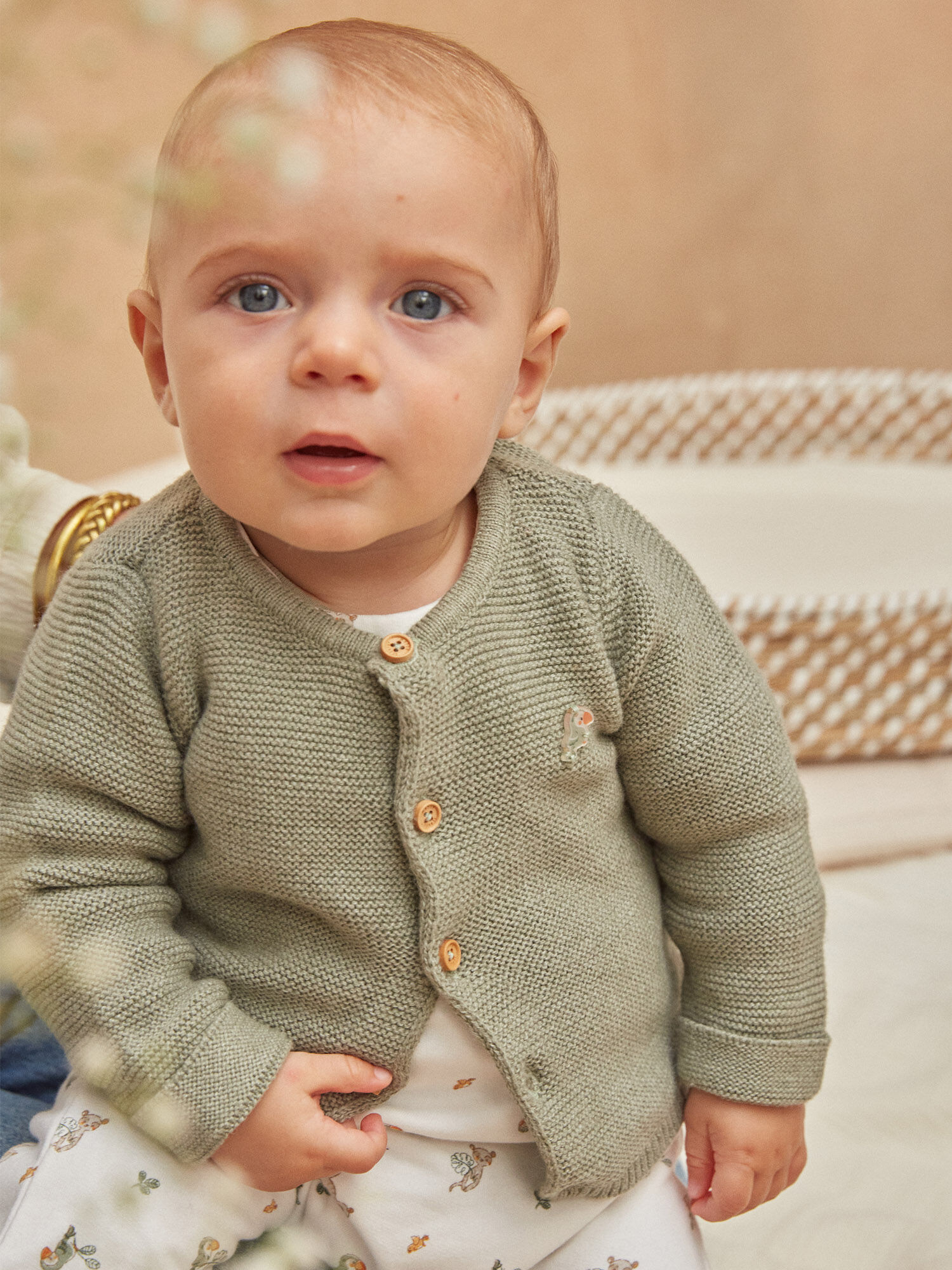 Green CARDIGAN Boy Sergent Major