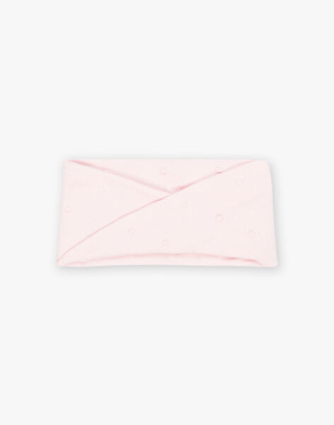 Light pink knitted snood DIPRUNE / 22H4BFM1SNO301
