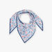 Flowery printed cotton scarf child girl