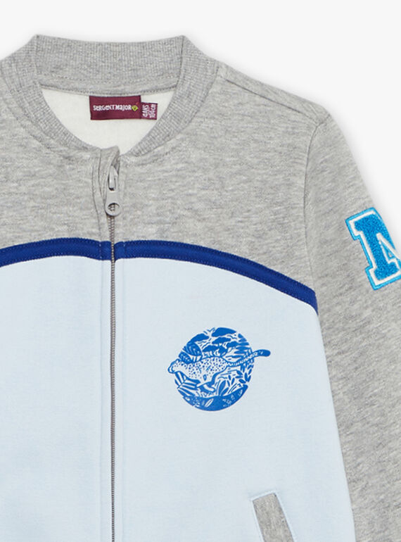 Grey and blueacquard Teddy FABELAGE / 23E3PG81GIL943