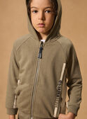 Light green JOGGING TOP MMAZIPAGE / 25E3PG53JGHG600