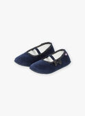 Midnight blue ballerina slippers GLYBALETTE / 23F10PF61CHP070