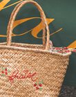 Strawberry embroidered basket bag FEPANIETTE / 23E4PFB1BES009