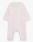 Soft pink heart print sleep suit FECOLINE / 23E5BF21GRE321