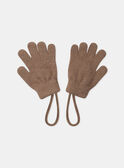 Light brown GLOVES & MITTENS LISUETTE / 24H4PF72GAN804