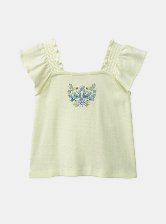 Pale yellow TEE SHIRT KAUGENIE / 24E1BFR1TEE103