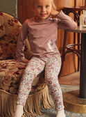 Beige leggings with floral print GULOETTE / 23H2PFH1LG080