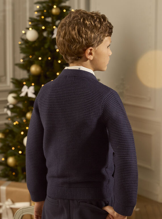 Navy KIDS CARDIGAN LEDILAGE / 24H3PGT1GILC205