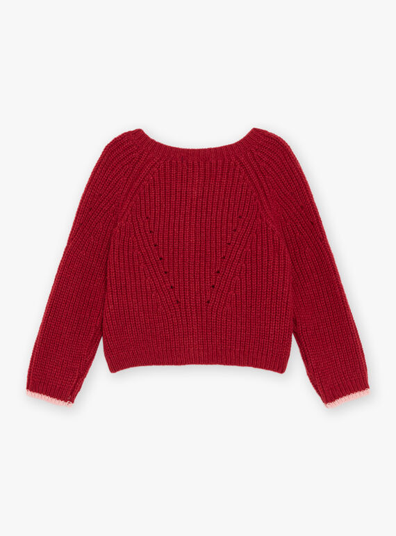 Red knit cardigan DAOLIVIA / 22H1BFX2CARF526