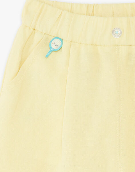 Lemon yellow pants baby boy ZAMELVIN / 21E1BGO1PANB104