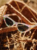 Ecru sunglasses with flower print FLELUETTE / 23E4PFS1LUS001
